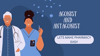 Difference Between Agonist and Antagonist lets make pahrmacy easy [upl. by Tirrag]