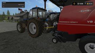 Eire Agri Farming Simulator 2017 Baling with Ford 8340 [upl. by Turner308]