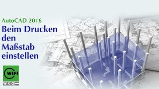 AutoCADTraining 2016 Beim Drucken den Massstab einstellen 914 [upl. by Chadbourne831]