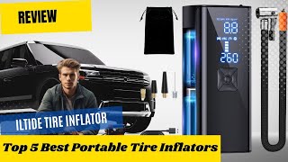 Review ILTIDE Tire Inflator  TOP 5 Best Portable Tire Inflators On Amazon 2024 [upl. by Acinomad]