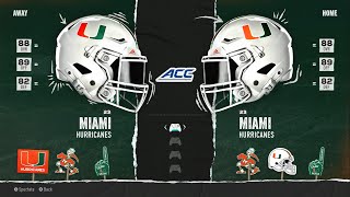 Team Builder  2001 Miami Hurricanes in College Football 25  Editing Player Names [upl. by Dagmar]