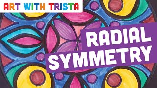 Radial Symmetry Art Tutorial  Art With Trista [upl. by Horn]