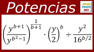 SIMPLIFICACIÓN DE EXPRESIONES CON POTENCIAS  Ejercicio 1 [upl. by Sivle]