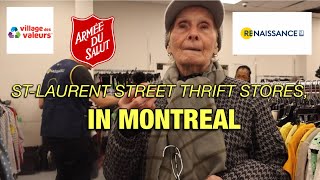 SAINTLAURENT STREET MONTREAL AS A HISTORIC THRIFT STORE HUB [upl. by Ameg]