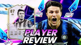 87 ON THIS DAY ICON ZANETTI SBC PLAYER REVIEW FC 25 ULTIMATE TEAM [upl. by Peyton]