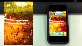 Dynamic Video Wallpaper on iPhone 4 UNIQLO TiltShift Video [upl. by Yehtomit]