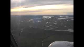 Vladivostok Air A320 flight XF8830 approach and landing in Khabarovsk Novy airport [upl. by Ayita]