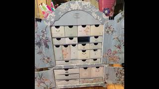 Opening My Daphnes Diary Advent Calendar Crafting supplies  yearround storage [upl. by Arikal]