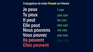 Pouvoir – French Conjugation – Conjugaison Française au Présent [upl. by Cogswell204]