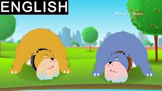 Two Hungry Dogs  Aesops Fables  AnimatedCartoon Tales For Kids [upl. by Llehcor288]