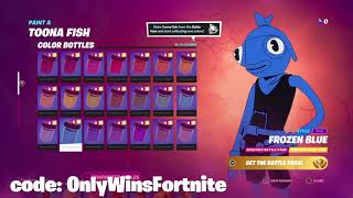 Fortnite how to getunlock free chapter 2 season 8 battle pass rewards  Paint a Toona Fish [upl. by Alida]