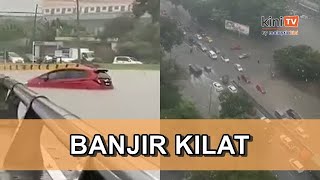 Laluan utama Lembah Klang dilanda banjir ribut petir berterusan hingga 1pm [upl. by Annet]