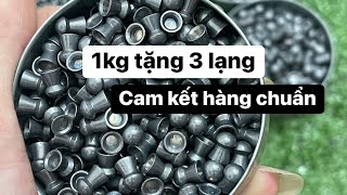 Đạn chì 55  552  554  556  635  640  45 nấm jst Tặng quà 3 lạng Kẹo chì mềm Loại 1 [upl. by Felike]