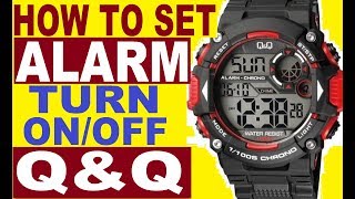 How to set alarm on QampQ watch [upl. by Milissent]