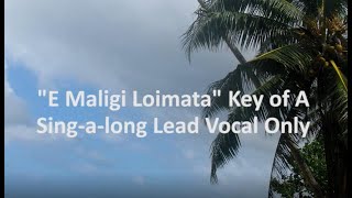 quotFelise Mikaelequot  E Maligi Loimata Karaoke Backing Track [upl. by Reiniar]