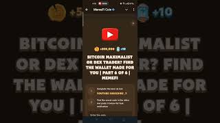 BITCOIN MAXIMALIST OR DEX TRADER FIND THE WALLET MADE FOR YOU Part 6 of 6  Memefi Code [upl. by Odoric]