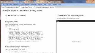 Qlikview Map Chart in 3 minutes [upl. by Heilman137]