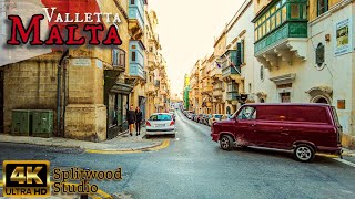 Explore Valletta Maltas Capital in 4K  Walking Tour amp City Vibes UHD 60fps [upl. by Igiul]