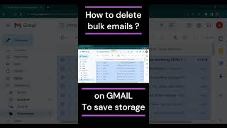 How to delete bulk emails on gmail [upl. by Pontus]