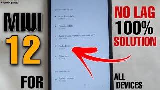 How To Fix Lag In Miui 12  All Android Device Lag Solution  How To Clean Cached Data in Mobile [upl. by Ragse]