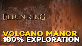 Elden Ring Volcano Manor 100 Exploration Walkthrough All Items Secrets [upl. by Anivel]