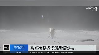 Private owned US spacecraft lands on moon for first time in over 50 years [upl. by Pitt]