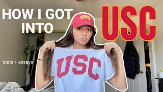 HOW I GOT INTO USC  reading supplemental essays [upl. by Latsryc]