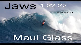 JANUARY 22 2022 Jaws Peahi Maui Glass XL Big Wave Surfing on Maui Hawaii 4K [upl. by Savvas]