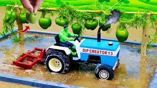 Diy diorama making mini motor water pump science project captainfarma [upl. by Annaed488]