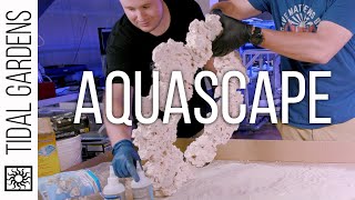 Aquascaping the Tidal Gardens SPS Show Tank Episode 2 [upl. by Lebasile525]