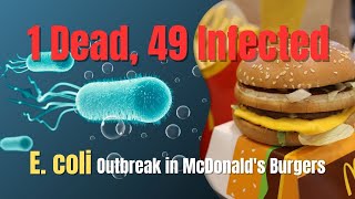 E coli Outbreak in McDonalds Burgers 1 Dead 49 Infected [upl. by Acinad]