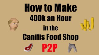 OSRS How to Make 400k in the Canifis Food Shop 2016  A P2P Money Making Method [upl. by Alcinia613]