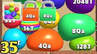 Blob Merge 3d  Gameplay Walkthrough Part 35  Unlock 4Qs8Qs All Max levels Android iOS [upl. by Fulmer]