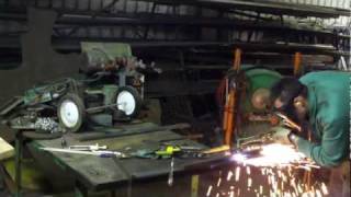 HOWTO oxyacetylene cutting torch demo [upl. by Aleedis]