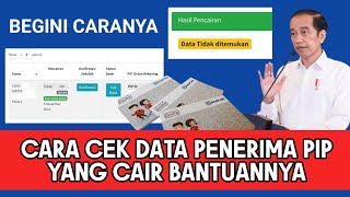 CARA CEK PIP CAIR  Cara Cek Data Siswa Penerima PIP Bantuan Anak Sekolah [upl. by Id537]