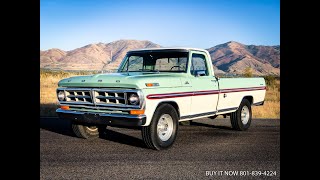 1970 Ford F250 Custom STRONG Rebuilt Original 360 V8 amp C6 Trans BEAUTIFUL Inside amp Out w Bedliner [upl. by Bates]