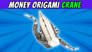 🎁 Money Origami Crane  Fold the Perfect Gift 🤑 [upl. by Ryder]