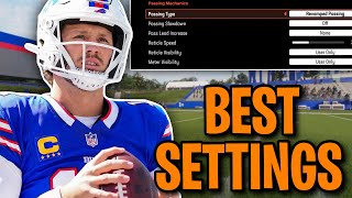 The BEST Passing Settings In Madden 25 [upl. by Paresh963]