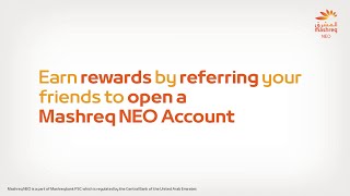 Bank With Ease – How to earn rewards by referring friends  Mashreq UAE [upl. by Einnoj]