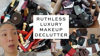 Ruthless Luxury Makeup Declutter  mishmas2023 Day 23 [upl. by Wilson]