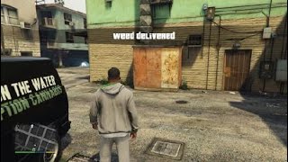 GTA 5  Recover Weed Supplies for Franklins Weed Shop Smoke in the water [upl. by Eiramesor]