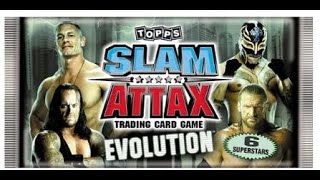 abriendo wwe slam attax trading cards  Random Collections [upl. by Trillby]