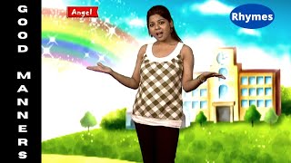 GOOD MANNERS  Rhyme Time  Good manners nursery poem  Rhymes with actions  Kidstart tv [upl. by Annayad19]