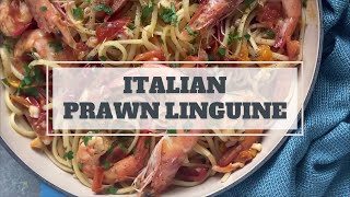 Prawn Linguine  Authentic Italian Recipe [upl. by Ilatan714]