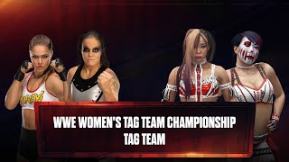 WWE 2K24 Universe Mode  Ronda Rousey amp Shayna Baszler Vs The Kabuki Warriors  PWJ X WWE [upl. by Stavros]