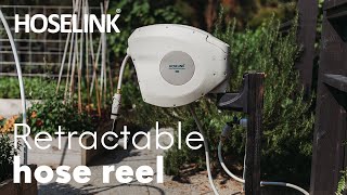 Hoselink Retractable Garden Hose Reel USA [upl. by Vinna]