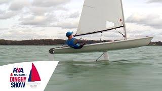 Incredible Foiling Laser  Taking off at Southampton Water Activities Centre  Flying Boat [upl. by Sirkin]