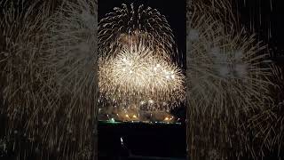 ３市連携利根川花火大会4k【伊勢崎・本庄・深谷】＃花火大会fireworks スターマイン shorts [upl. by Odnala]