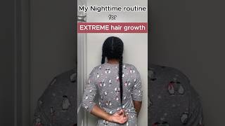 Grow your hair while you sleep ♥️ naturalhair nightroutine [upl. by Ricarda]