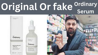 ordinary serum original vs fake ordinary serum review how to use ordinary serum [upl. by Gnod]